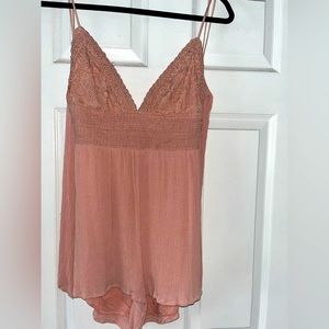 ILLA ILLA Blush Pink Tank Top Romper.
